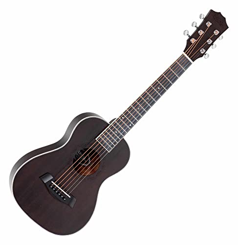 Rocktile G-10 BK Guitarlele Schwarz - Westerngitarre im Reiseformat - Decke: Zeder - Boden & Zargen: Mahagoni - Hals: Okoume - Mensur: 51 cm -...