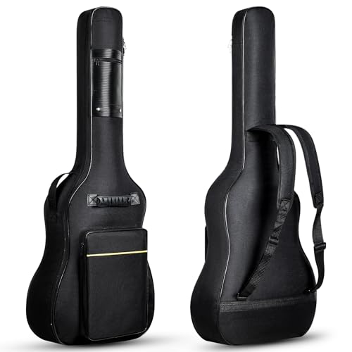 LHTECHTOY Gitarrentasche Akustikgitarre Gig Bag 40 41 Zoll Gitarre Tasche Akustik wasserdichte Guitar Bag Backpack Case 6mm Gepolsterte Gitarrenhülle...