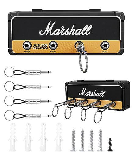 Marshall Schlüsselhalter Schlüsselbrett Wandmontage,JCM800 Schlüsselkasten Vintage Gitarre Schlüsselkette Klinkenhalter,4 schlüsselbrett...