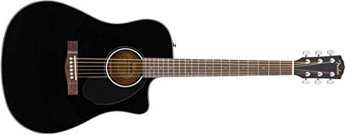 Fender, Gitarre CD-60SCE Schwarz
