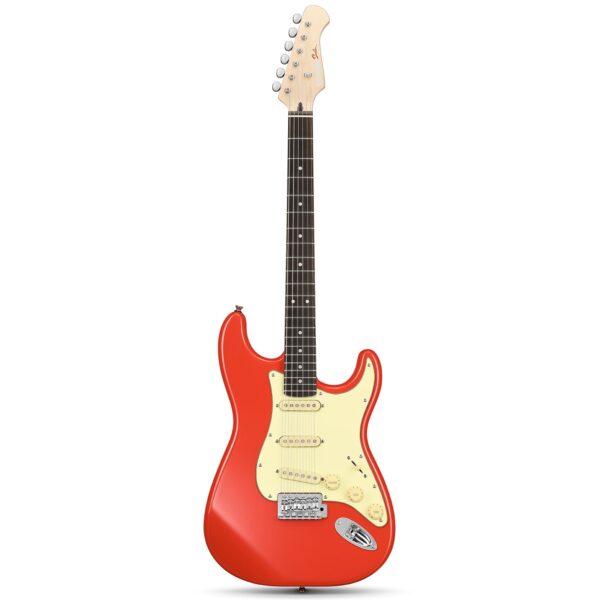 Donner DST-600 E-Gitarre - Rot / Gitarre